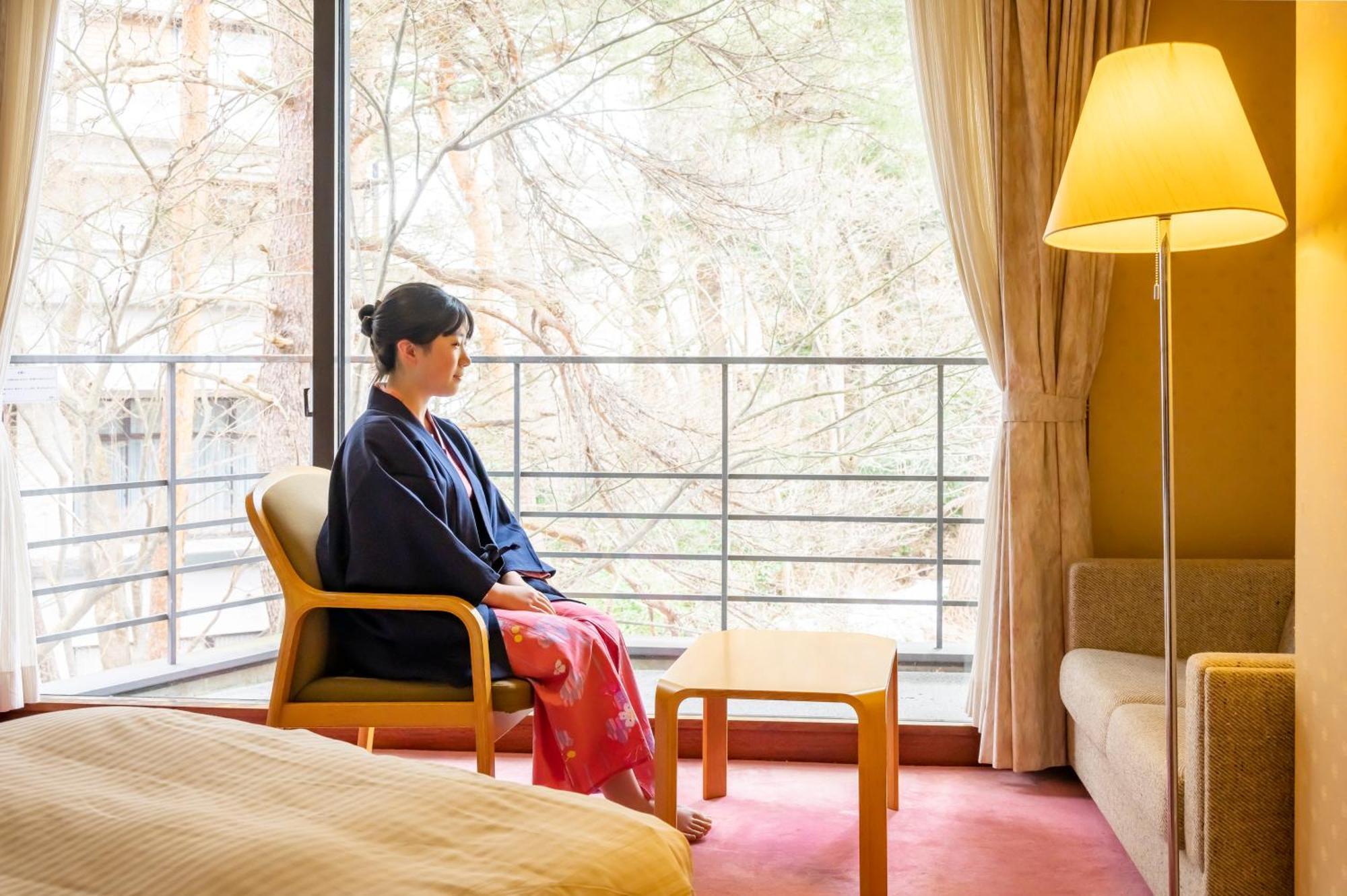 Senkeien Tsukioka Hotel Kaminoyama Dış mekan fotoğraf